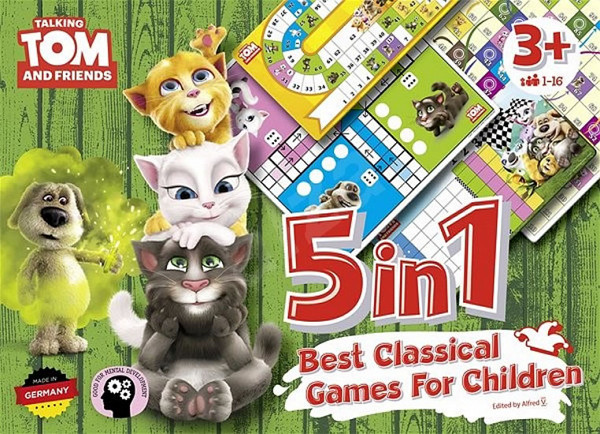 Talking Tom a přátelé/5v1 - Nejlepší klasické hry pro děti