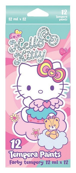 Temperové barvy Hello Kitty, tuba, 12 barev