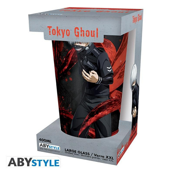 Tokyo Ghoul Sklenice - Kaneki & Mask 400 ml