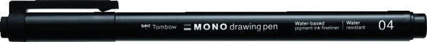 Tombow Fineliner MONO drawing pen - hrot 04 černá