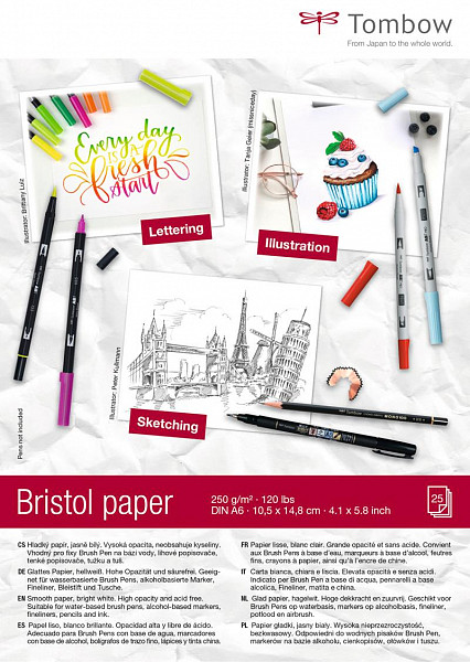 Tombow Kreslicí blok Bristol A6