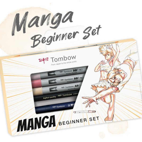 Tombow Manga Beginner Set / Manga kreativní sada pro začátečníky