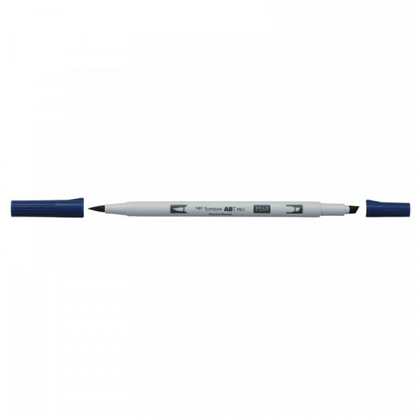 Tombow Oboustranný štětcový lihový fix ABT PRO - cyan