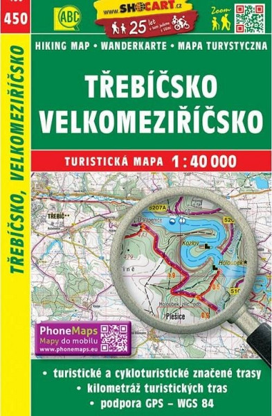 SC 450 Třebíčsko, Velkomeziříčsko 1:40 000