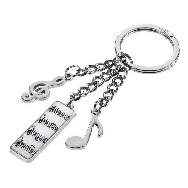 Troika klíčenka - noty, houslový klíč, notový sešit 