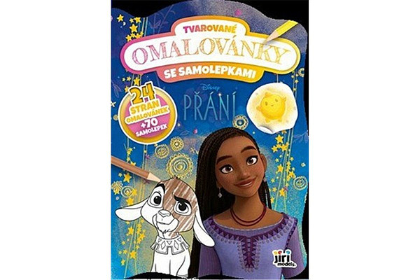 Tvarované omalovánky Přání