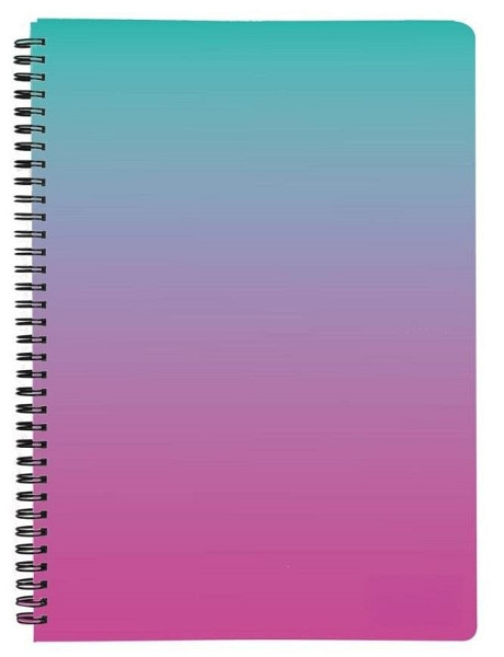 Twin wire blok A5 PP OMBRE růžová