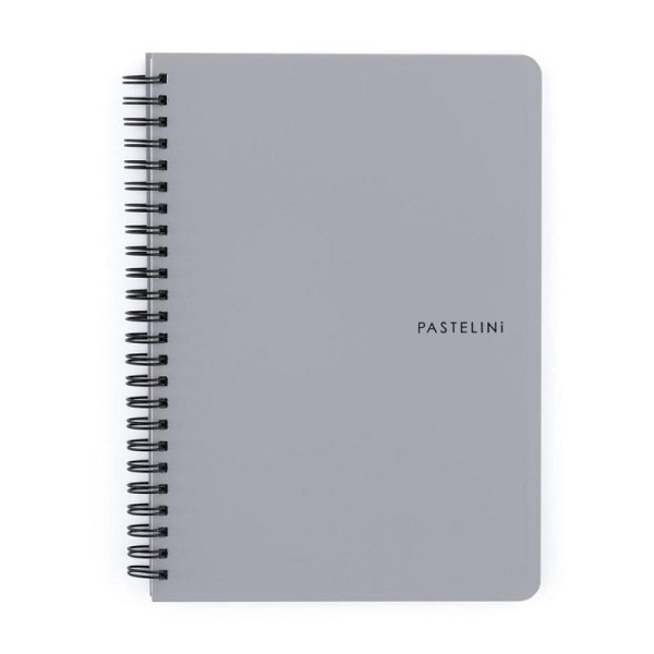 Twin wire blok A5 PP PASTELINI šedá