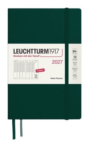 Týdenní plánovač Forest Green, Paperback B6+ 2027, anglicky
