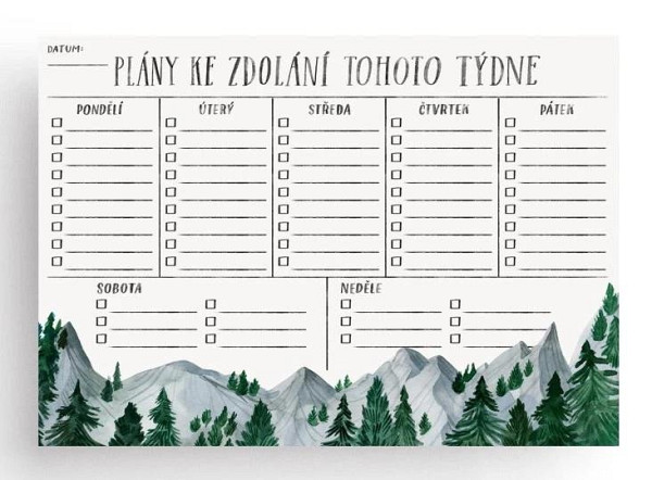 Týdenní plánovač 