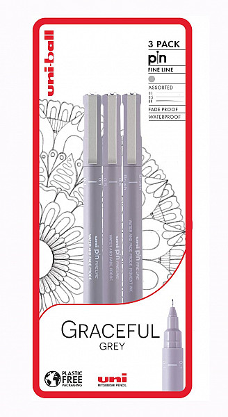 Uni Pin Sada linerů - Graceful Grey 3 ks