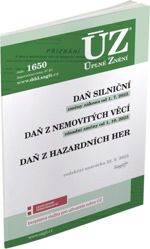 ÚZ 1650 Daň silniční, …