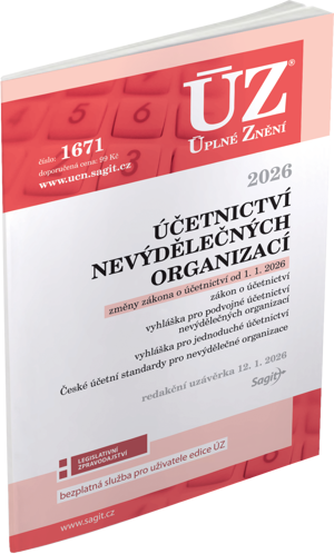 ÚZ 1671 Účetnictví nevýdělečných organizací, 2026