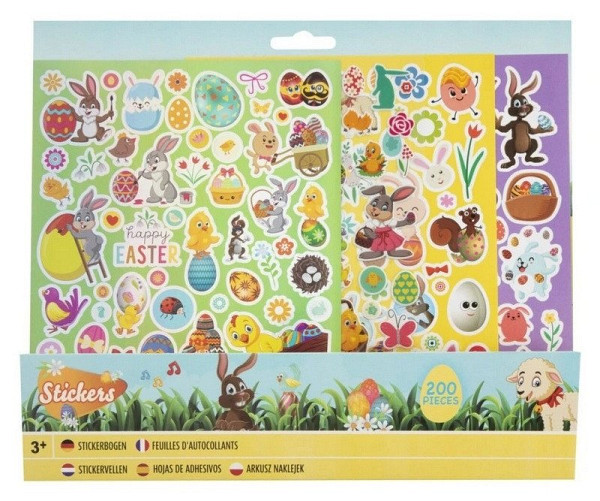 Velikonoční samolepky 200 ks
