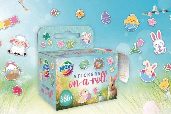 Velikonoční samolepky na roli 350 ks