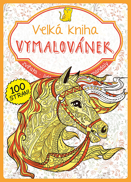 Velká kniha vymalovánek - oranžová