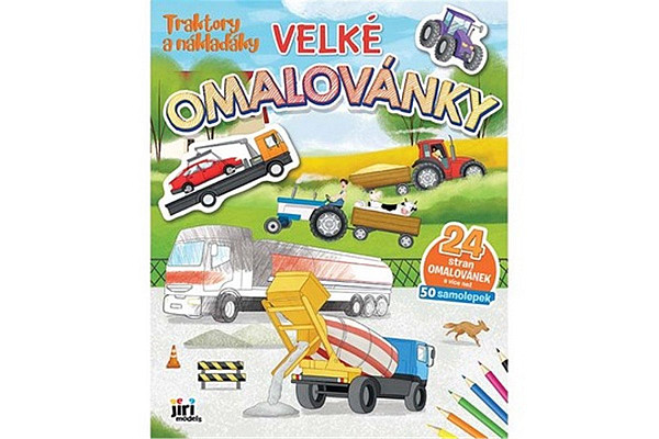 Velké omalovánky Traktory a náklaďáky