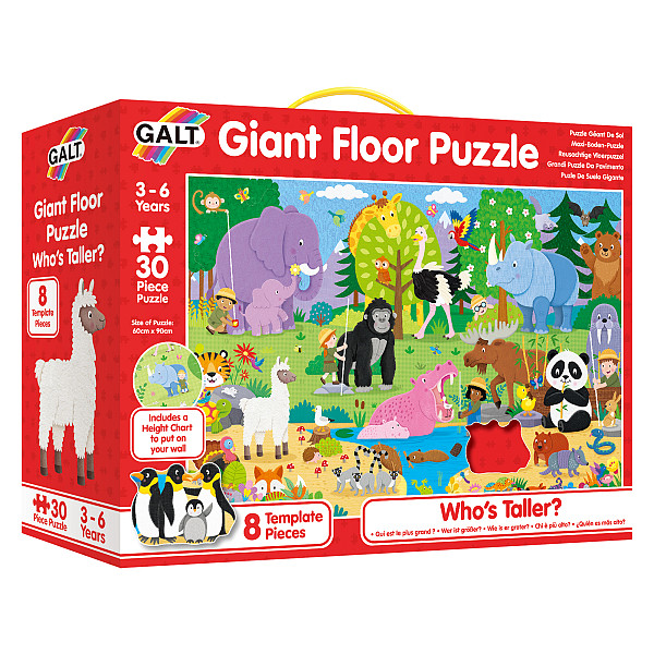 Velké podlahové puzzle - Kdo je vyšší?