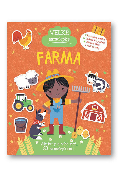 Velké samolepky Farma - Aktivity s více než 80 samolepkami