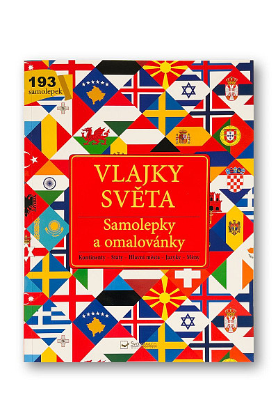 Vlajky světa - Samolepky a omalovánky