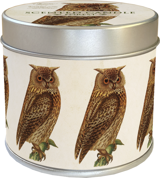Vonná svíčka v plechové dóze Forest Animals Owl