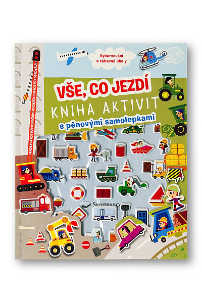 Vše, co jezdí - Kniha aktivit s pěnovými samolepkami