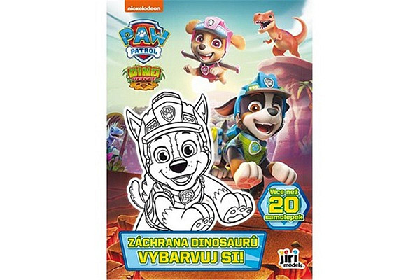 Vybarvuj si! Tlapková patrola Záchrana dinosaurů