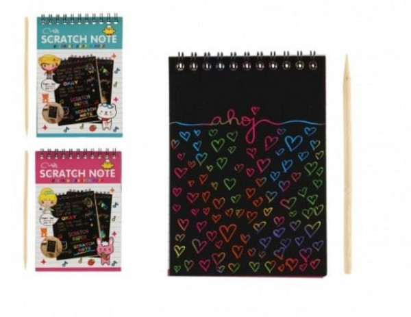 Vyškrabovací notes barevný/10 listů