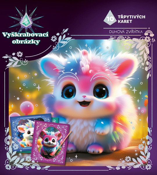 Vyškrabovací obrázky Duhová zvířátka