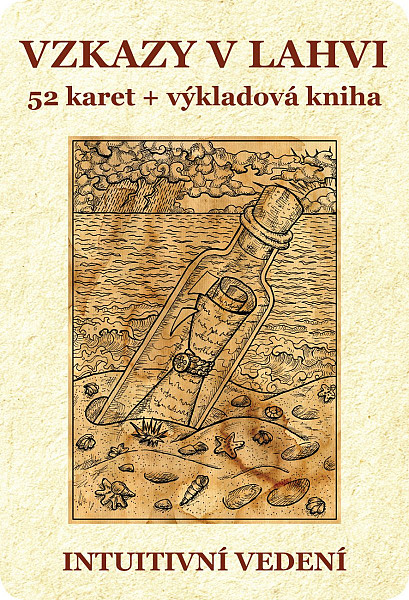 Vzkazy v lahvi - 52 karet + výkladová kniha