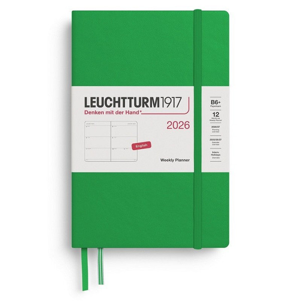 Weekly Planner 2026 Paperback (B6+) Spring Leaf
