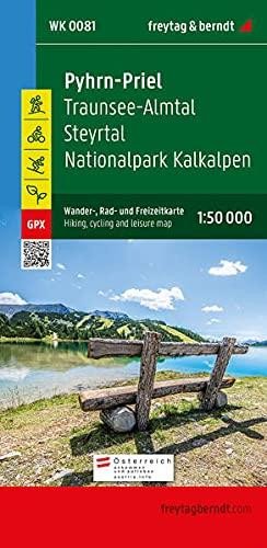 WK 0081 Pyhrn-Priel Traunsee-Almtal 1:50 000 / turistická, cyklistická a rekreační mapa