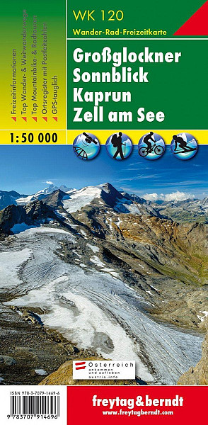 WK 120 Grossglockner, Kaprun, Zell am See 1:50 000/mapa