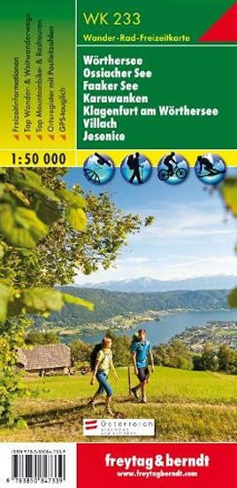 WK 233 Wörthersee, Ossiacher See, Faaker See 1:50 000 / turistická mapa