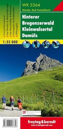 WK 5364 Hinterer Bregenzerwald 1:35 000 / turistická mapa