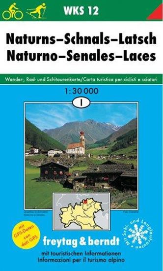 WKS 12 Naturns 1:30 000 / turistická mapa