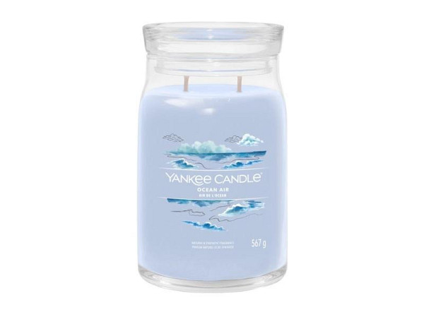 YANKEE CANDLE Ocean Air svíčka 567g / 2 knoty (Signature velký)