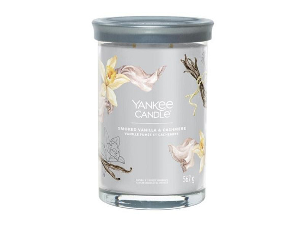 YANKEE CANDLE Smoked Vanilla & Cashmere svíčka 567g / 5 knotů (Signature tumbler velký )