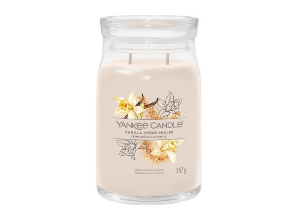 YANKEE CANDLE Vanilla Creme Brulée svíčka 567g / 2 knoty (Signature velký)