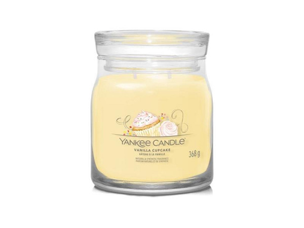 YANKEE CANDLE Vanilla Cupcake svíčka 368g / 2 knoty (Signature střední)