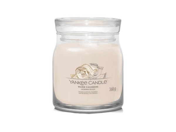 YANKEE CANDLE Warm Cashmere svíčka 368g / 2 knoty (Signature střední)