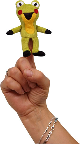 Žabka 8cm - prstový maňásek (Krtek a ka