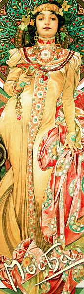 Záložka Alfons Mucha – Moet Chandon