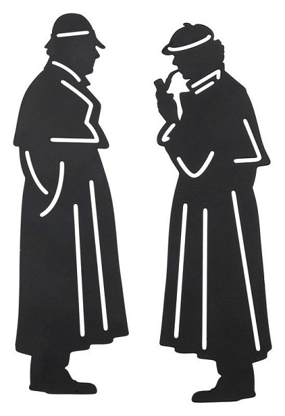 Záložky mosazné 2ks Sherlock Holmes