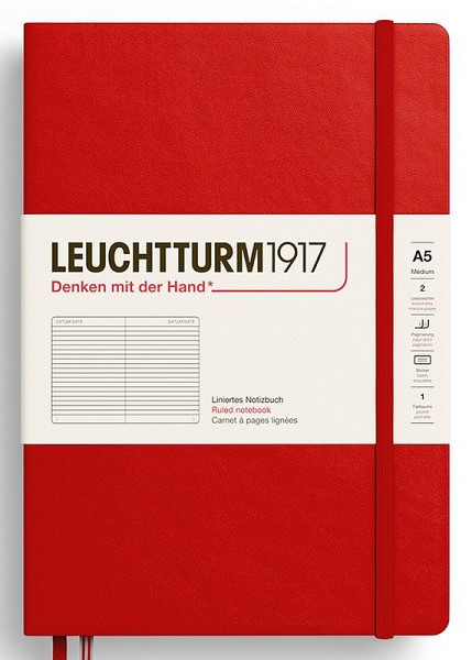 Zápisník Cherry Hardcover Medium (A5) linkovaný