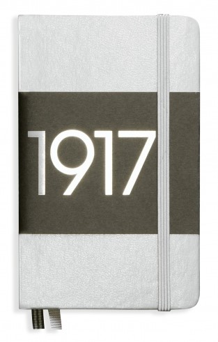 Zápisník Leuchtturm1917 - notebook A6-linkovaný-stříbrný