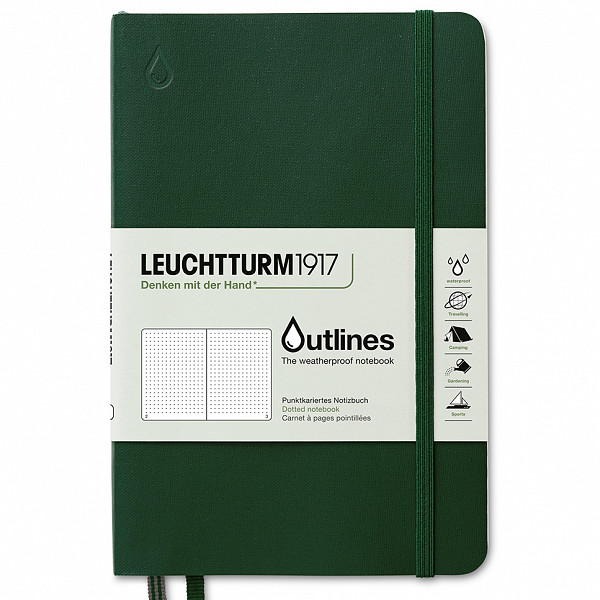 Zápisník Leuchtturm1917 Outlines - Zelený