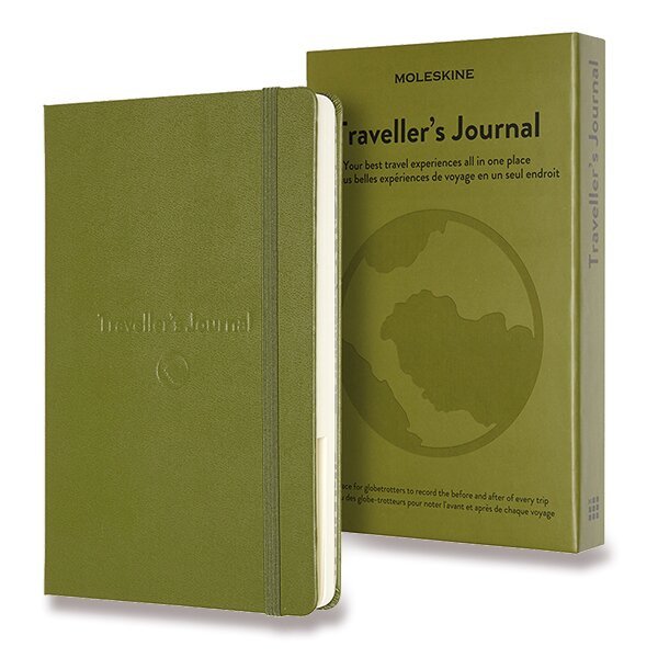 Zápisník Moleskine Passion Travel Journal - tvrdé desky - L, khaki