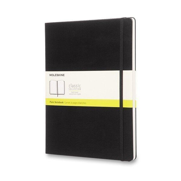 Zápisník Moleskine - tvrdé desky, XL, čistý - černý