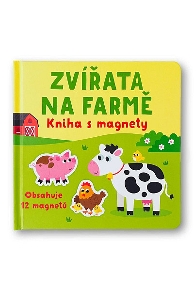 Zvířata na farmě - kniha s magnety